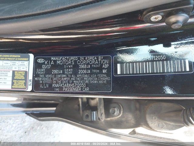 KIA FORTE LX 2017 KNAFK5A8XH5712050 Image 9