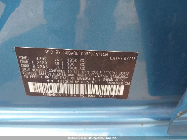 4S3GKAL66H3626841 Subaru Impreza 2.0i Sport