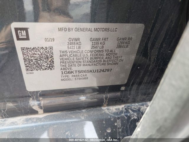 1G6KT5R65KU124297 Cadillac Ct6 Platinum