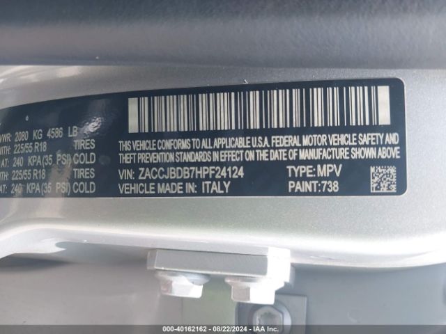 ZACCJBDB7HPF24124 Jeep Renegade Limited 4x4