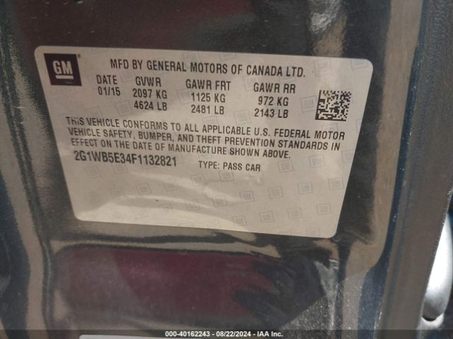 2G1WB5E34F1132821 Chevrolet Impala Limited Lt
