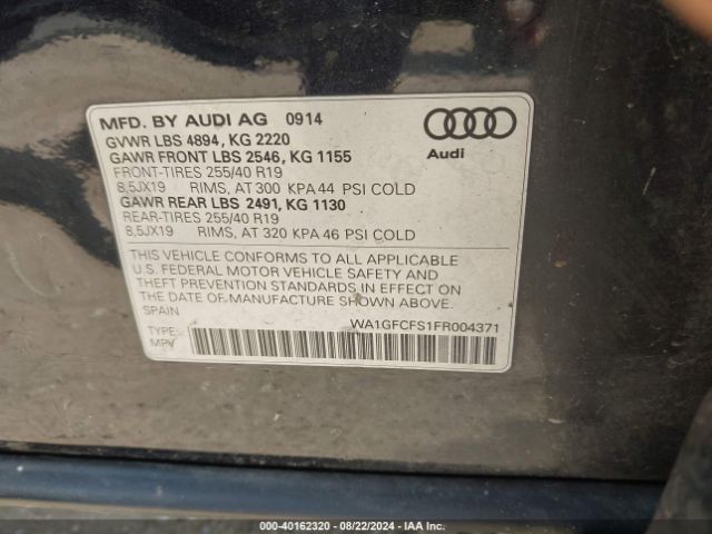 WA1GFCFS1FR004371 Audi Q3 2.0t Premium Plus