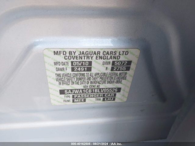 2011 JAGUAR XJ SAJWA1CB1BLV05526 Photo 8