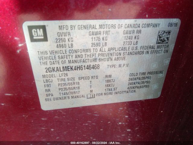 2GKALMEK4H6146468 GMC Terrain Sle-1