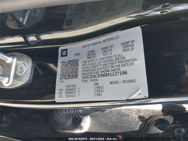 1GCGSCEN6M1137166 Chevrolet Colorado 2wd  Short Box Lt