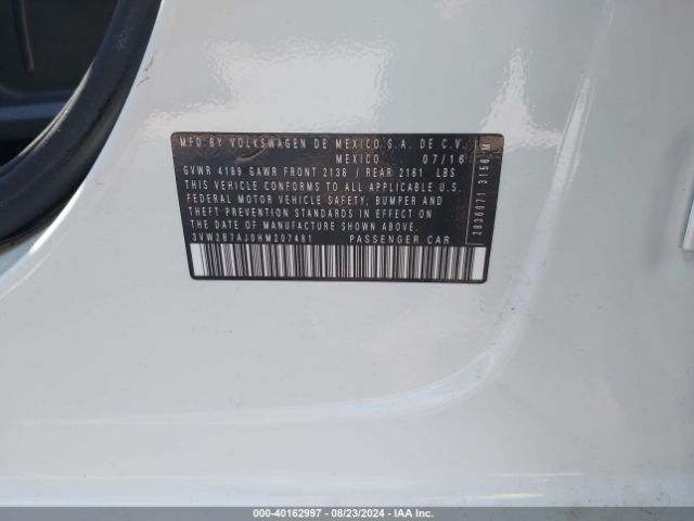 3VW2B7AJ0HM207481 Volkswagen Jetta 1.4t S