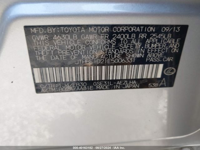 JTHBE1D21E5006331 Lexus IS 350