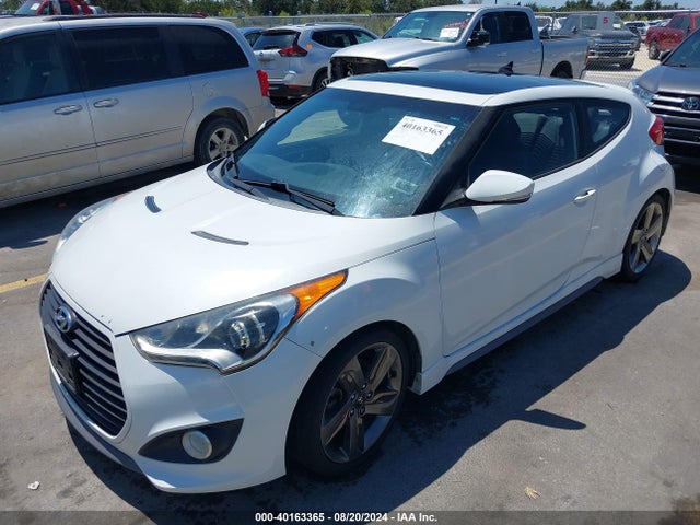 Hyundai Veloster Turbo W/black 2014 KMHTC6AE3EU206474 Image 2