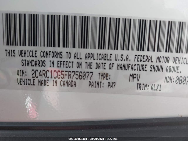 2C4RC1CG5FR756077 Chrysler Town & Country Touring-l