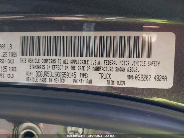 3C6UR5DJ5KG550145 RAM 2500 Big Horn