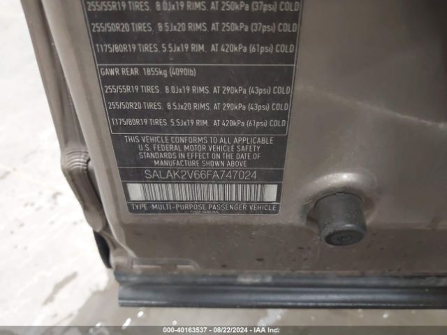 SALAK2V66FA747024 Land Rover LR4