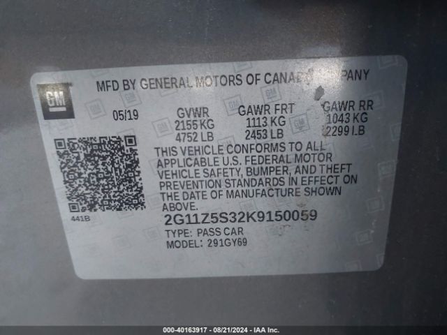 2G11Z5S32K9150059 Chevrolet IMPALA LT