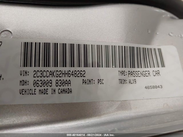 2C3CCAKG2HH648262 Chrysler 300