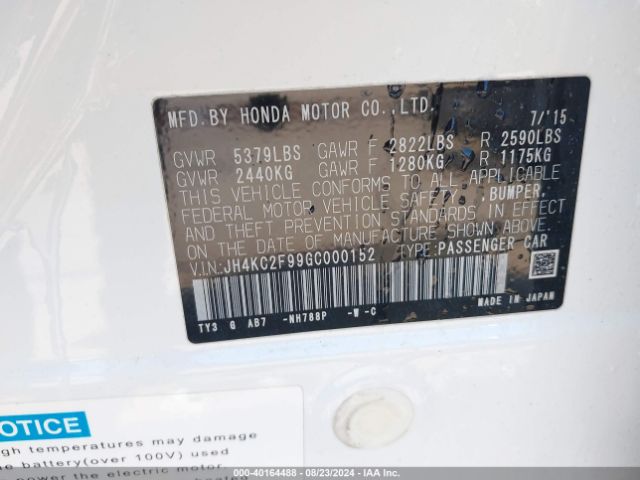 JH4KC2F99GC000152 Acura Rlx Sport Hybrid Advance Package