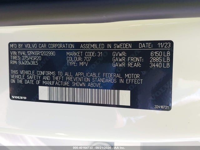 YV4L12PK6R1202990 Volvo Xc90 B5 Core Bright Theme
