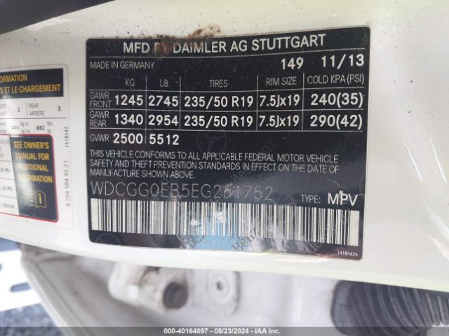 WDCGG0EB5EG261752 Mercedes-Benz Glk 250 Bluetec 4matic