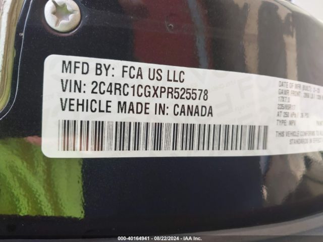 2C4RC1CGXPR525578 Chrysler Voyager Lx