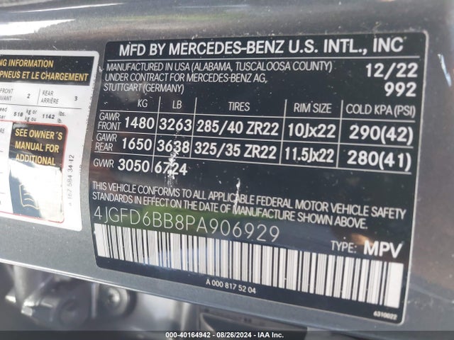 4JGFD6BB8PA906929 Mercedes-Benz Amg Gle 53 Coupe 4matic