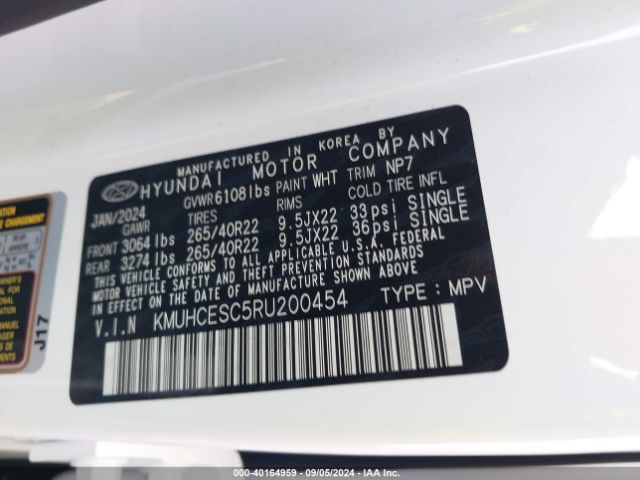 KMUHCESC5RU200454 Genesis Gv80 3.5t Awd