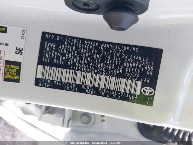 Toyota COROLLA LE 2023 5YFB4MDE0PP064677 Image 9