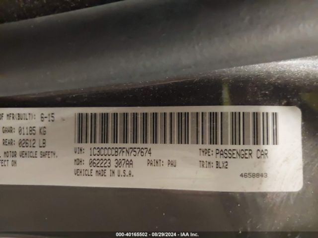 1C3CCCCB7FN757674 Chrysler 200 C