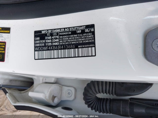 WDDWF4KB6JR413686 Mercedes-Benz C 300 4matic