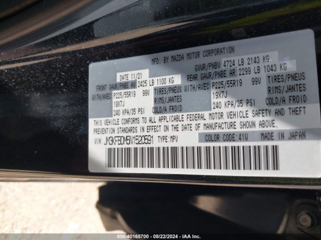 JM3KFBDM5N1520591 Mazda Cx-5 2.5 S Premium