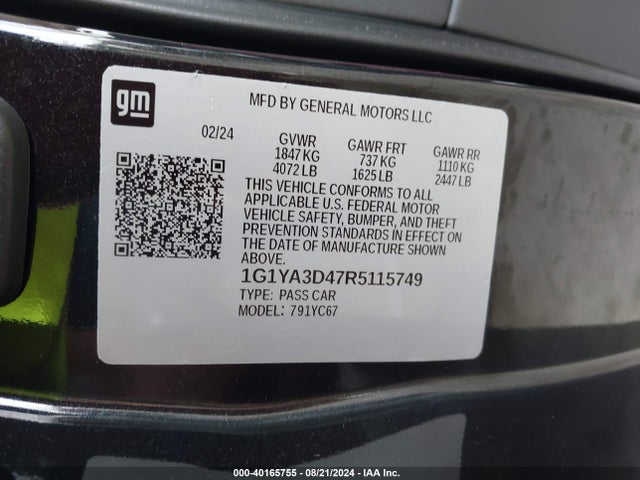 Chevrolet Corvette Stingray Rwd  1lt 2024 1G1YA3D47R5115749 Image 9