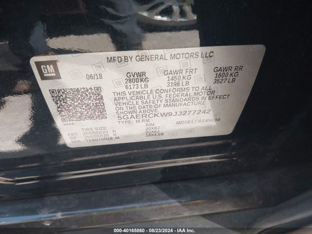 Buick Enclave Premium 2018 5GAERCKW9JJ277242 Image 9