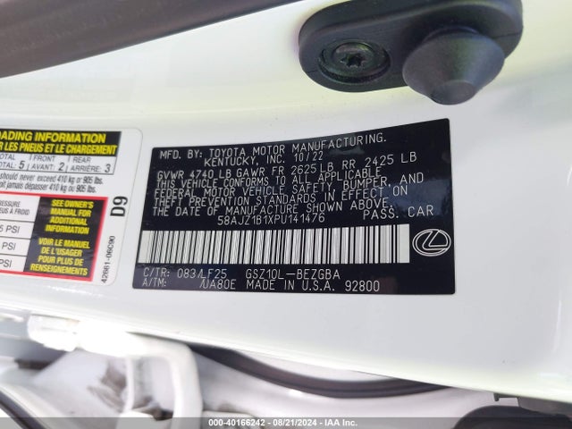 58AJZ1B1XPU141476 Lexus Es 350 F Sport Handling