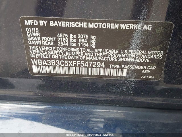 WBA3B3C5XFF547294 BMW 328i Xdrive