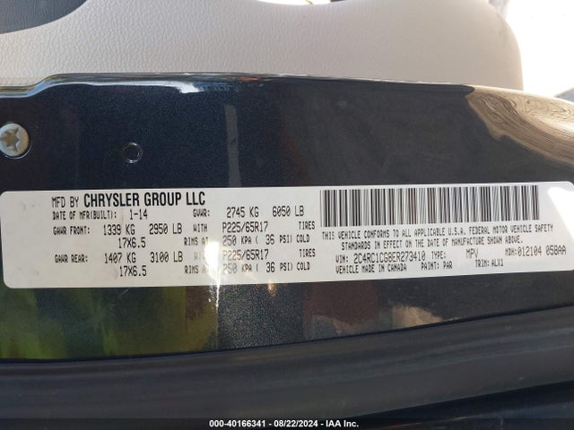 2C4RC1CG8ER273410 Chrysler Town & Country Touring-l
