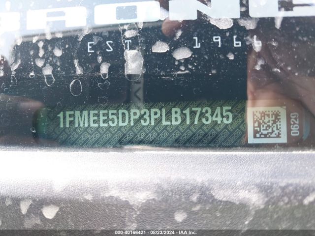 1FMEE5DP3PLB17345 Ford Bronco Outer Banks