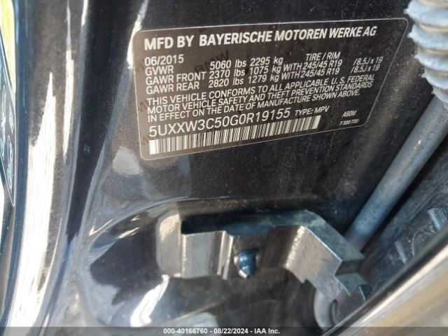 5UXXW3C50G0R19155 BMW X4 Xdrive28i