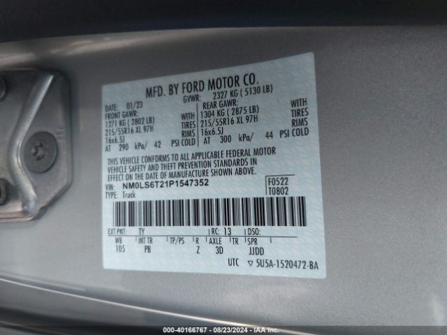NM0LS6T21P1547352 Ford Transit Connect Xlt