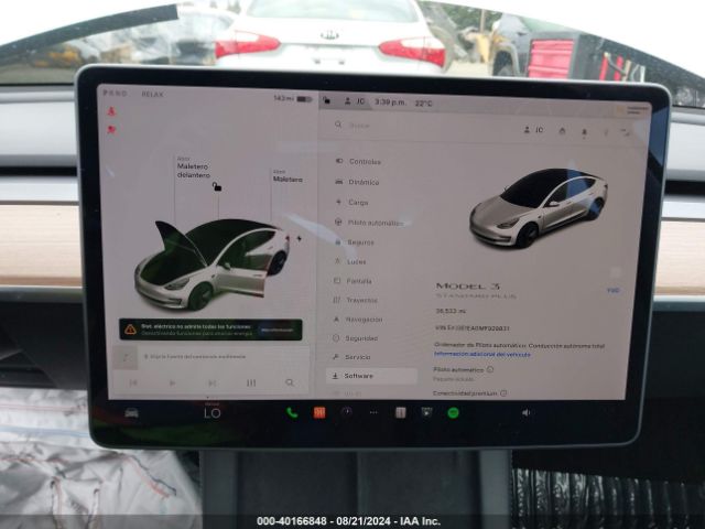 5YJ3E1EA0MF929831 Tesla Model 3 Standard Range Plus Rear-wheel Drive