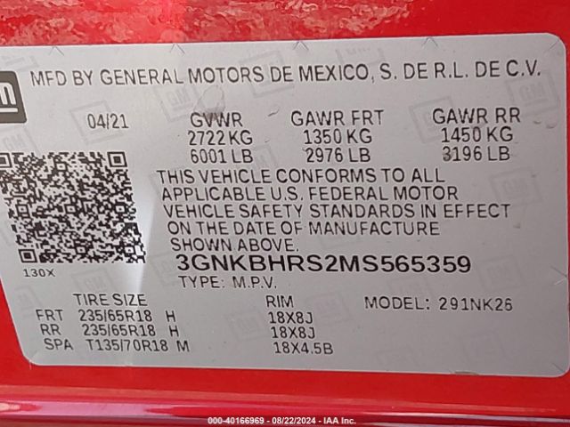 Chevrolet Blazer Awd 2lt 2021 3GNKBHRS2MS565359 Image 9