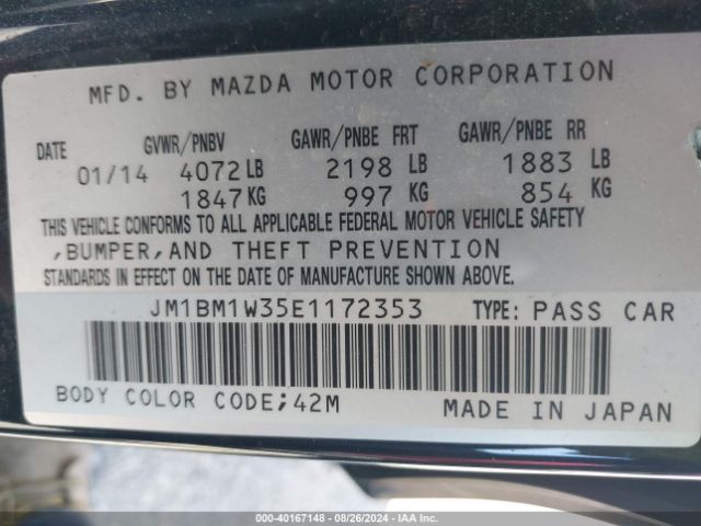 JM1BM1W35E1172353 Mazda Mazda3 S Grand Touring