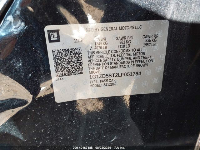 1G1ZD5ST2LF051784 Chevrolet Malibu Fwd Lt