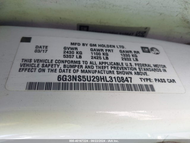 6G3NS5U29HL310847 Chevrolet Caprice Police