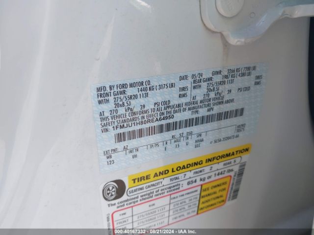 1FMJU1H80REA64950 Ford Expedition Xlt