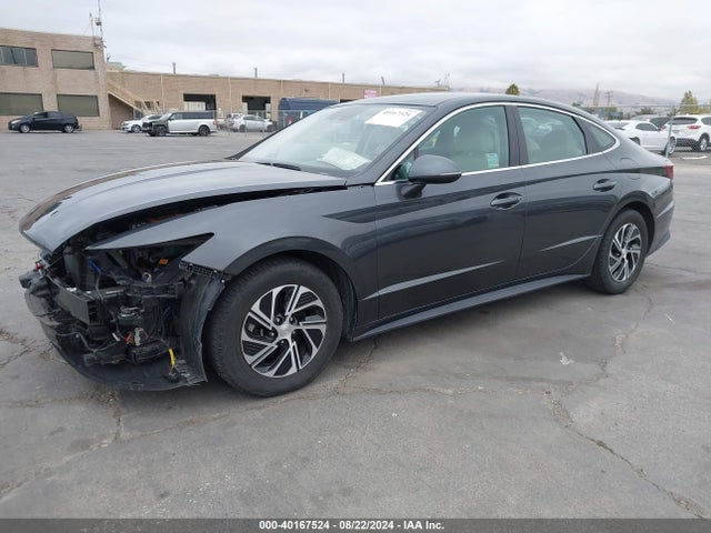 Hyundai Sonata Blue 2021 KMHL24JJ5MA018351 Image 2