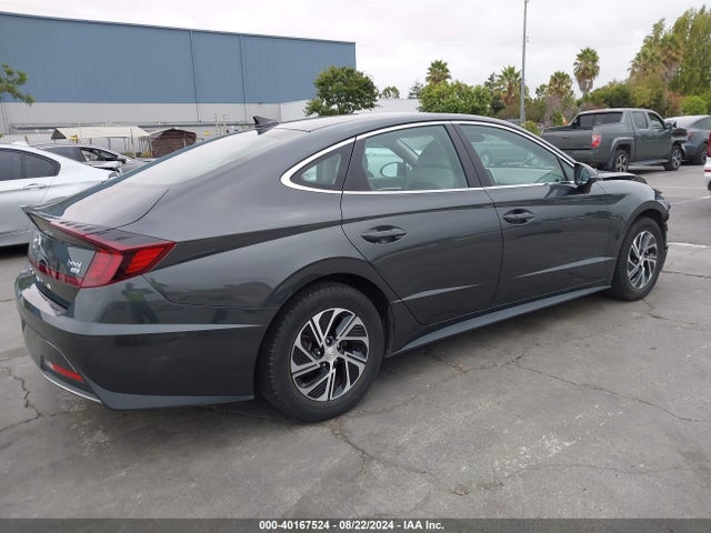 Hyundai Sonata Blue 2021 KMHL24JJ5MA018351 Image 4