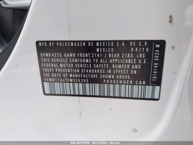 3VWB17AJ7FM335393 Volkswagen Jetta 1.8t Sport