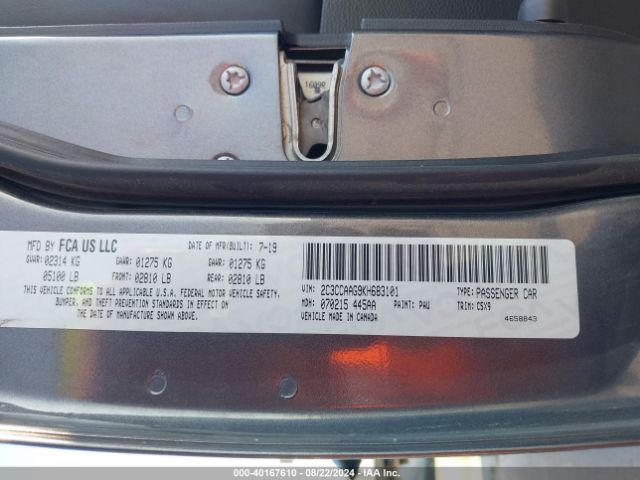 2C3CCAAG9KH683101 Chrysler 300 Touring