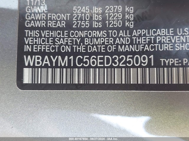 WBAYM1C56ED325091 BMW 650i Xdrive