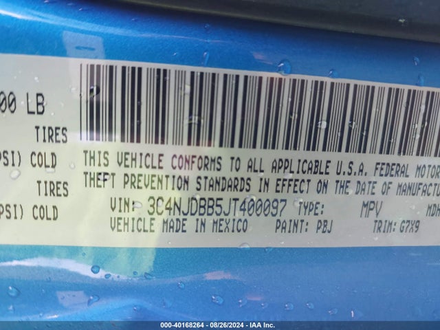 3C4NJDBB5JT400097 Jeep Compass Altitude 4x4