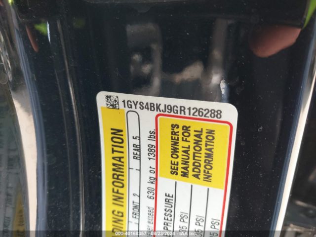 1GYS4BKJ9GR126288 Cadillac Escalade Luxury Collection