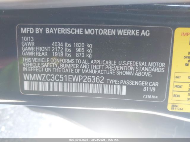 WMWZC3C51EWP26362 Mini Countryman Cooper S