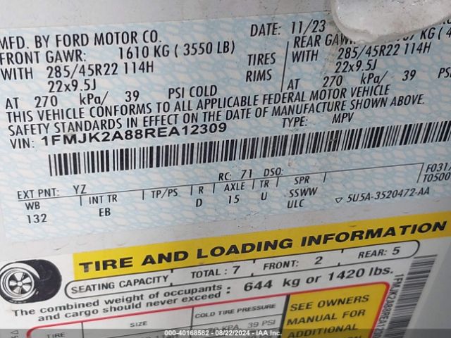 1FMJK2A88REA12309 Ford Expedition Limited Max